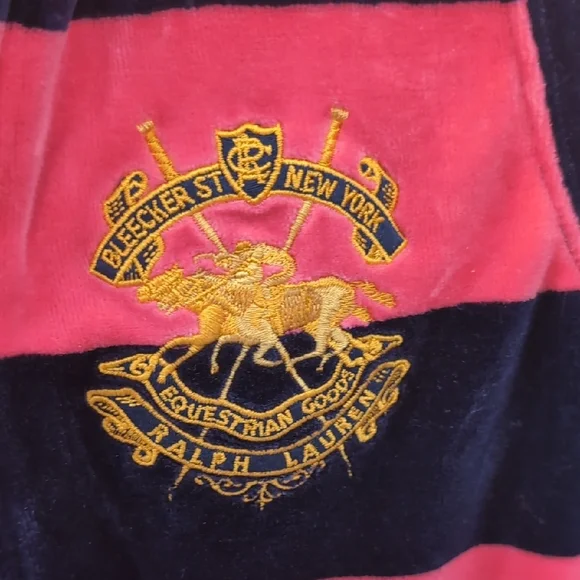 Ralph Lauren Kids Hoodie with Pink and Black Stripes NWOT - Picture 3 of 8